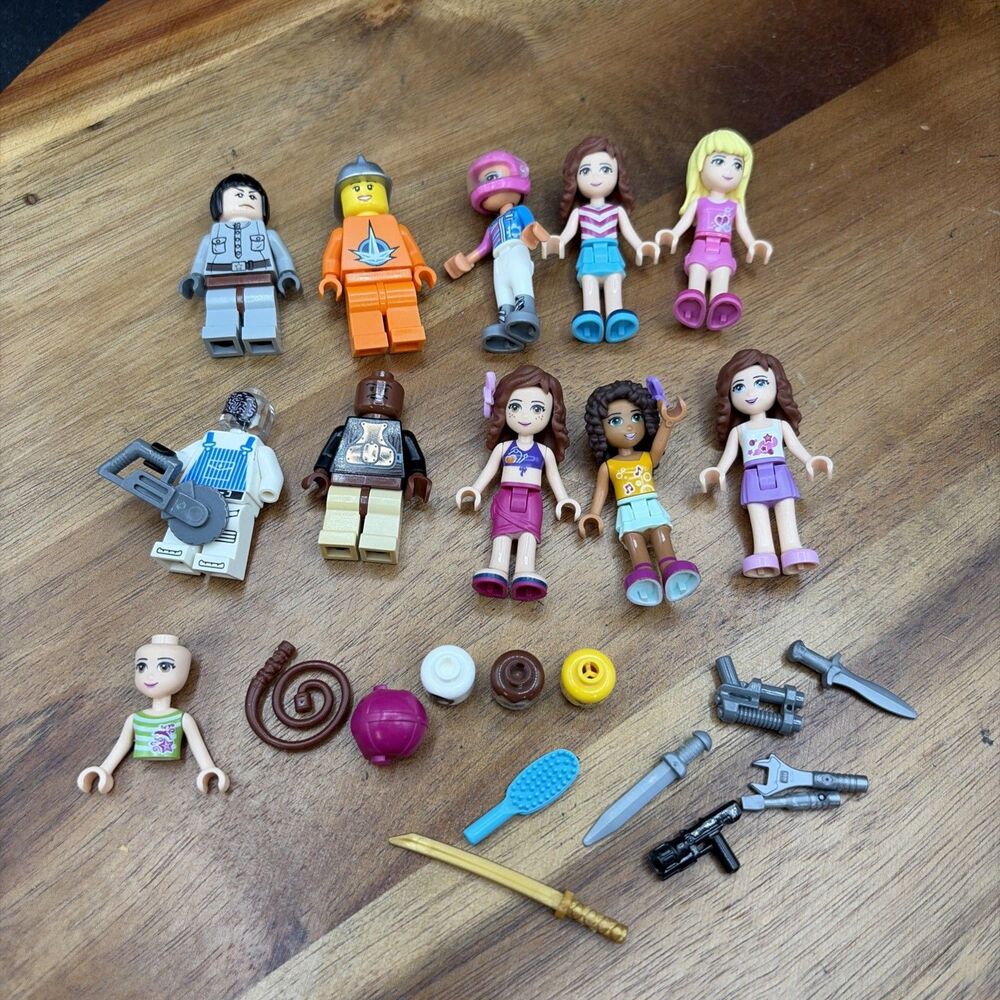Lot Of Lego Minifigures & Accessories Friends, Indiana Jones, Lego City